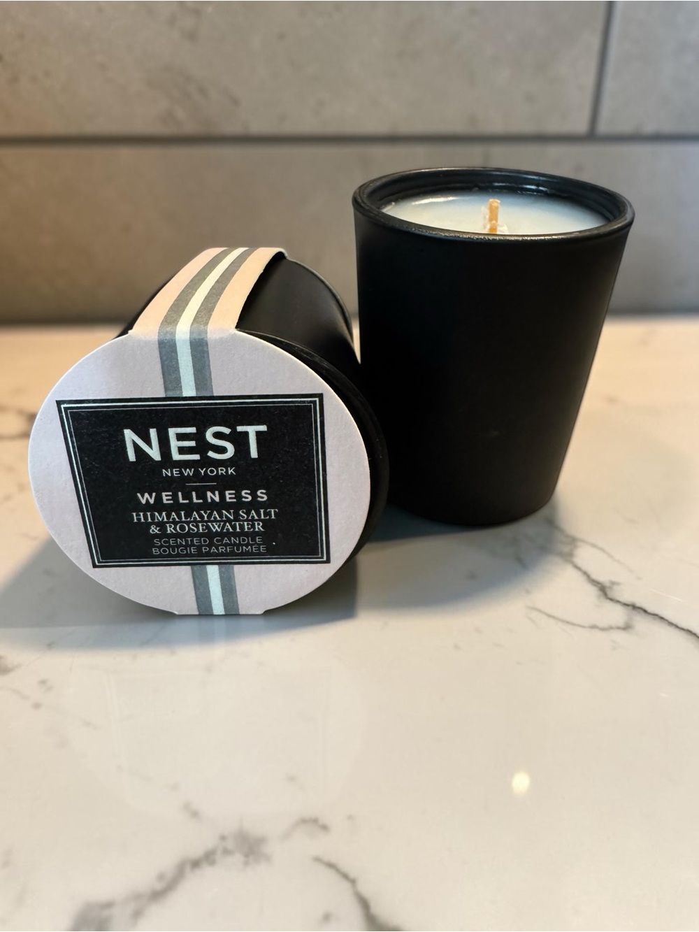 NEST New York Wellness Himalayan Salt & Rosewater Votive Candle